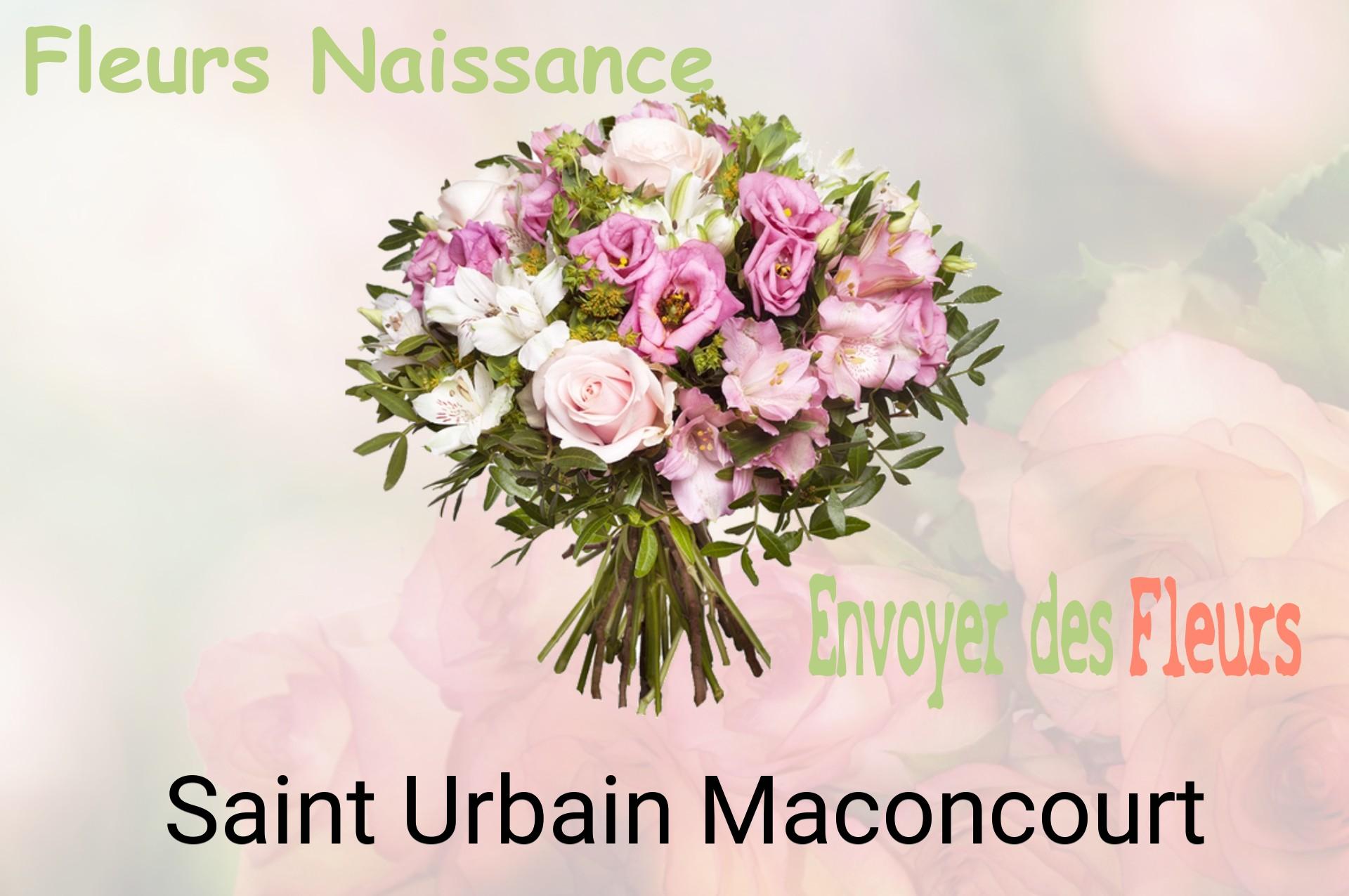 Bouquet de fleurs de naissance livré à Saint-Urbain-Maconcourt