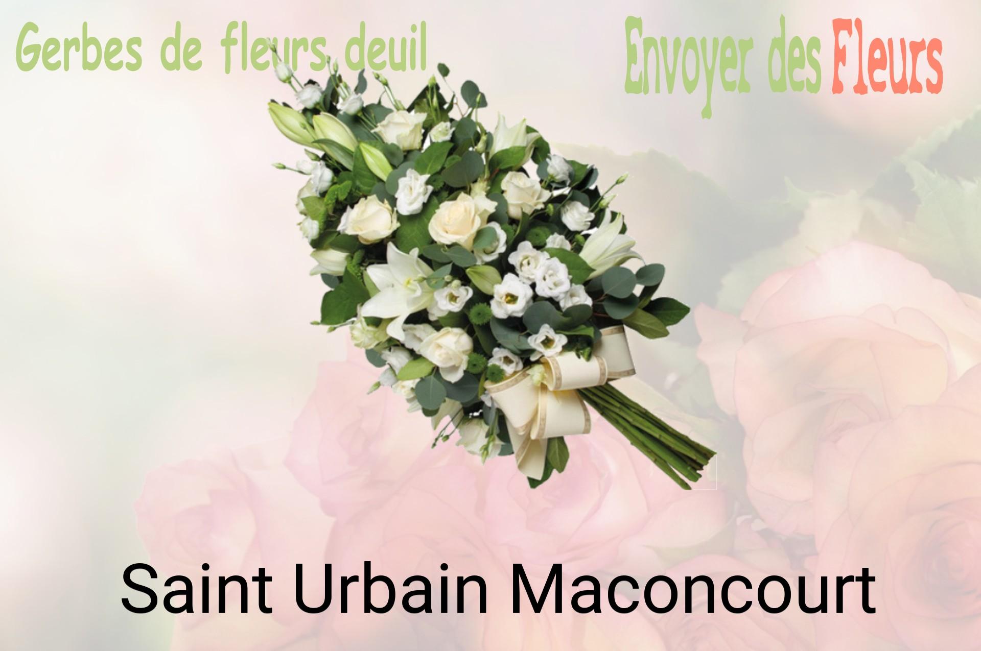 Gerbe de fleurs de deuil livrée à Saint-Urbain-Maconcourt
